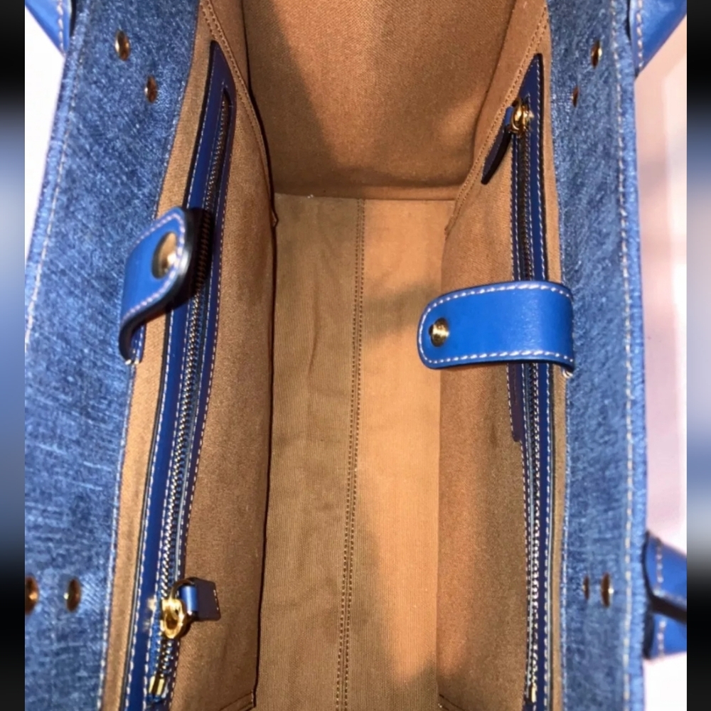 Versace brand Denim Tote bag - Picture 8 of 15